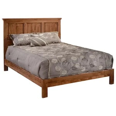 King Raised Panel Bed Made from Solid Wood